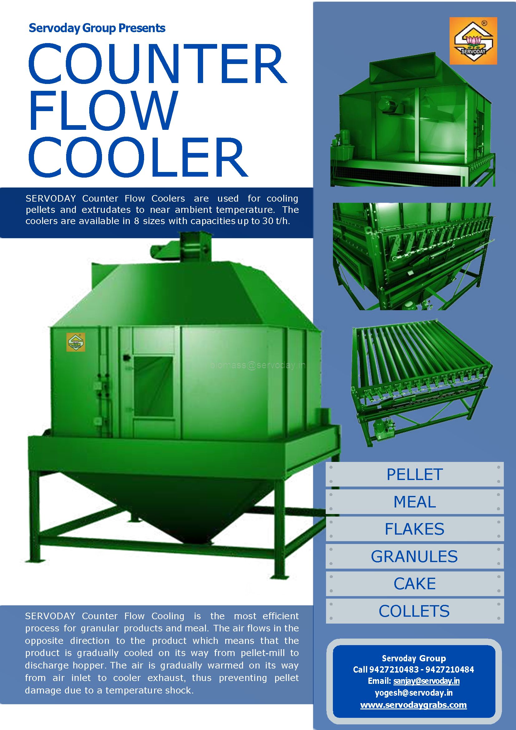 Biomass Counter Flow Pellet Cooler - 3