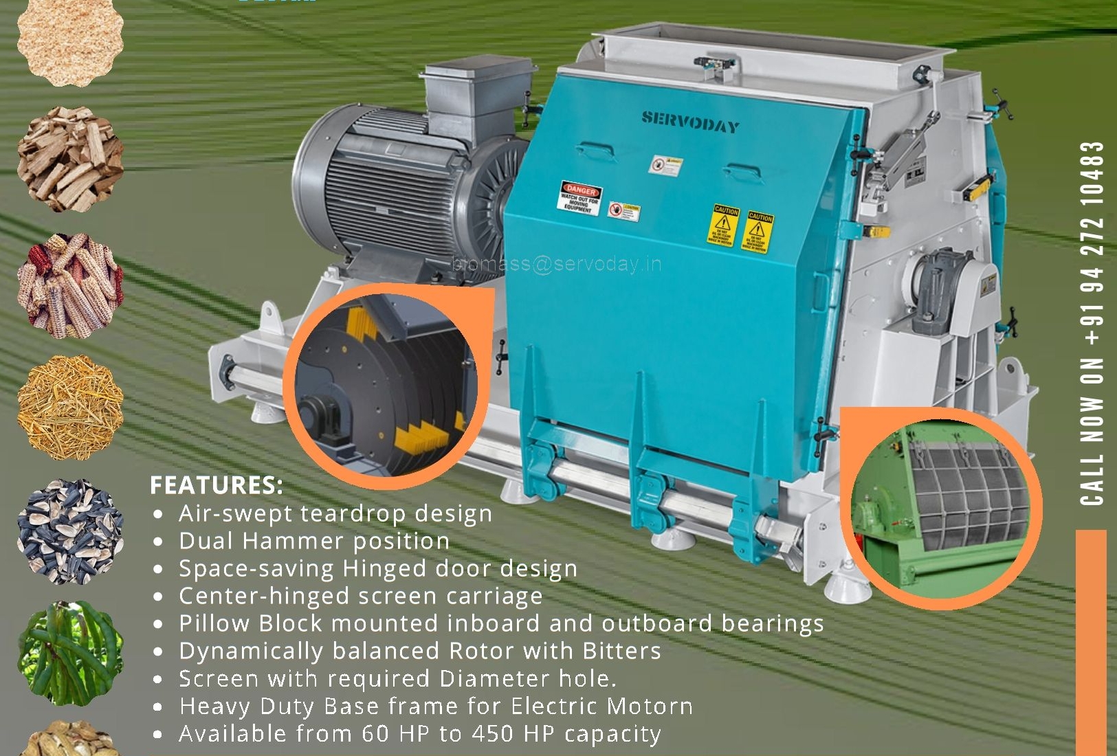 Tear Drop Hammer Mill - 2